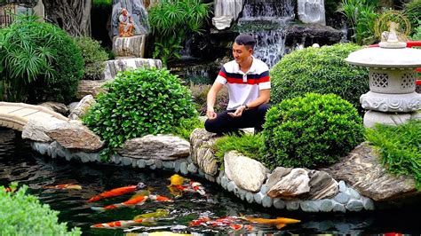 Most Beautiful Backyard Koi Pond Of Asia Garden Designs Youtube