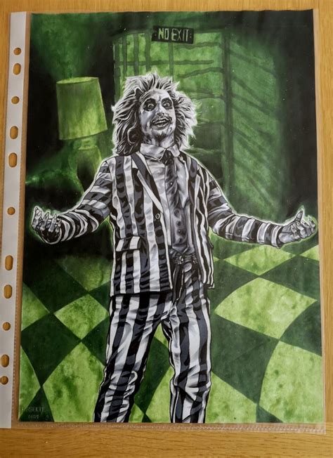 BEETLEJUICE A4 ORIGINAL ART By PAUL SWAIN EBay