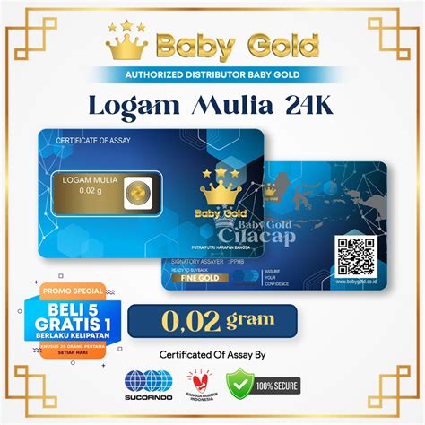 Jual Baby Gold Emas Mini Batangan Gram Logam Mulia Asli Murni