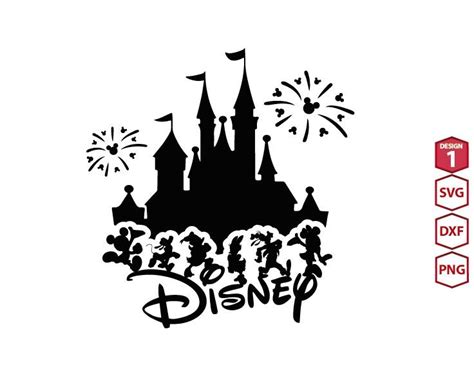 Castle Firworks Mickey Ears Svg Upp540 Disney Silhouettes Cricut