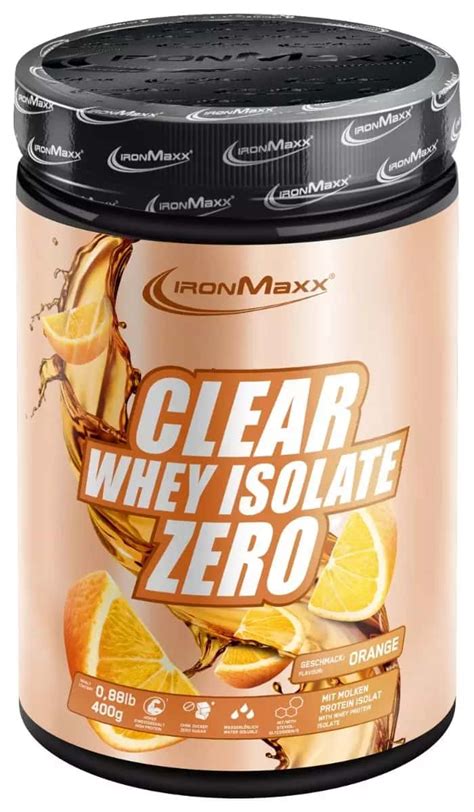 IronMaxx Clear Whey Isolate Zero 400G Dose Orange 8208 22