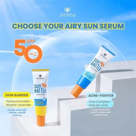 Jual New Emina Sun Battle Spf Pa Barrier Hydraburst Cica