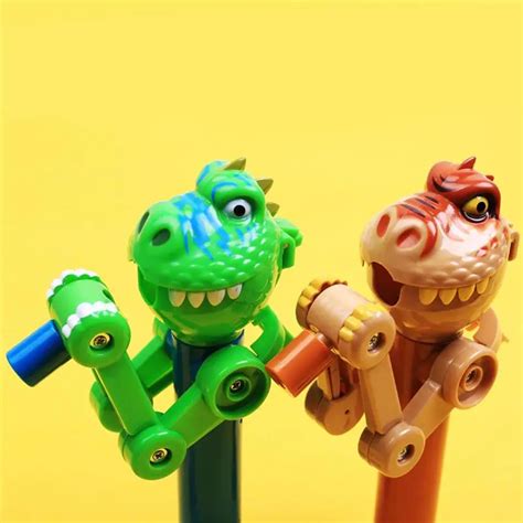 Lolipop Eker Depolama Lolipop Robot Tutucu Dinozor Ekli Ocuklar