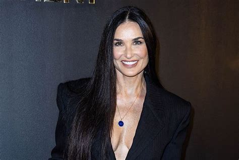 Demi Moore Ans Et M Connaissable Visage Lisse Peau Tir E Abus De