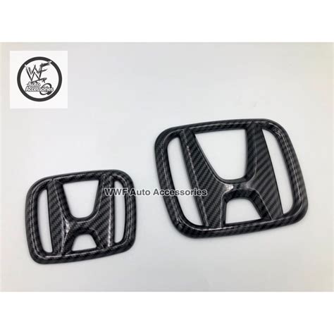 Honda Jazz City HRV Civic BRV Carbon H Logo Emblem Cover