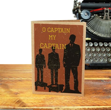 Dead Poets Society Greeting Card Carpe Diem O Captain my | Etsy