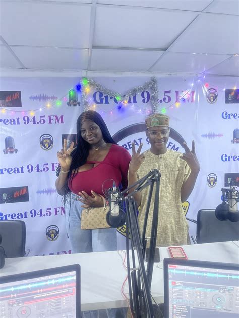 Agboola Esther On Twitter Thank You Great Fm For Having Me