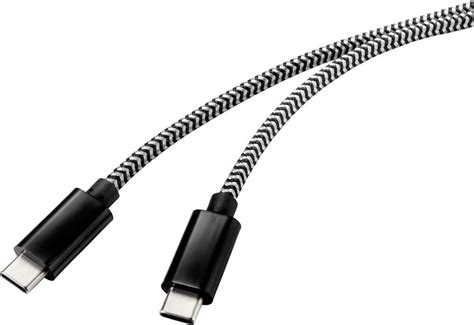 Renkforce Usb Kabel Usb Usb C Stekker Usb C Stekker M Zwart