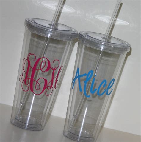 Personalized Large Acrylic Tumbler 20 Oz By Happythoughtsts