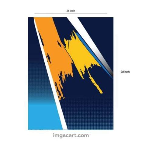 Cricket Jersey Design Navy blue yellow and Orange - imgecart