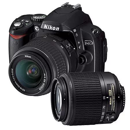 Nikon D40 6.1MP Digital Camera w/ 2 Lenses - Sam's Club