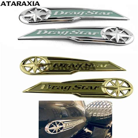 Motorcycle Gas Tank Emblem Sticker Badge Decal For Yamaha Drag Star XV