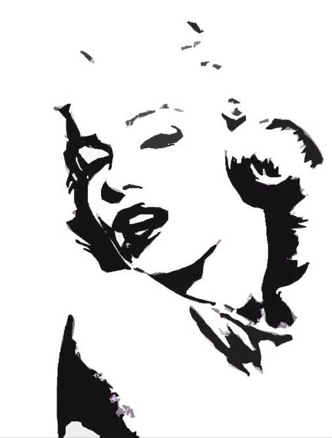 Marilyn Monroe stencil by diablometal on DeviantArt