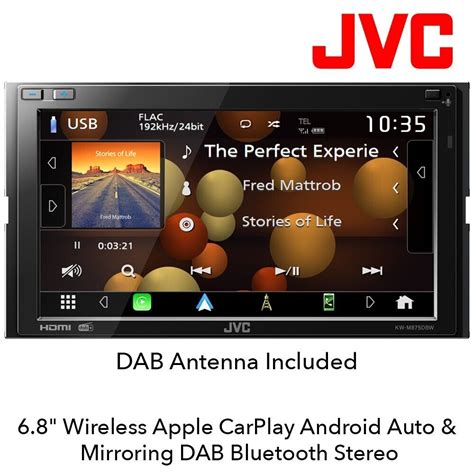 Schermo Jvc Kw V Dbt Cd Dvd Bluetooth Dab Stereo Iphone Stereo