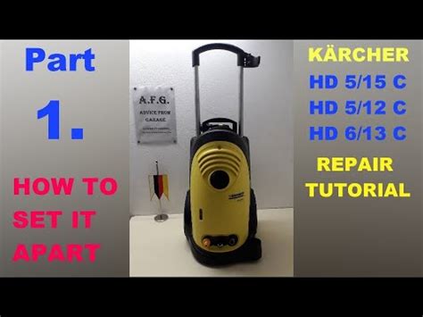 How To Set Apart A Pressure Washer Karcher HD 5 15C HD 5 11C 5 12C