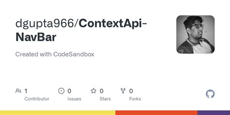 GitHub Dgupta966 ContextApi NavBar Created With CodeSandbox