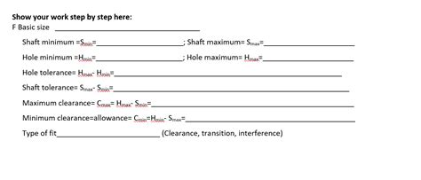 Solved P Using The Appropriate Limit Dimensioning Tables Chegg