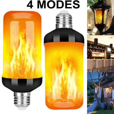 6w E27 E26 B22 Led Light Torch Fire Lamp Flame Effect Light Bulb