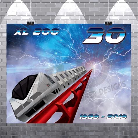 Magnum XL-200 "Into the Speed-force",Roller Coaster Poster