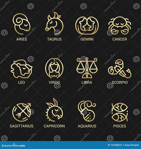 Astrology Icons Collection Is A Vector Illustration With Editable