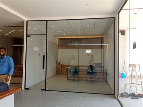 Toughended Clear Toughened Glass Partitions For Office At Rs Sq Ft