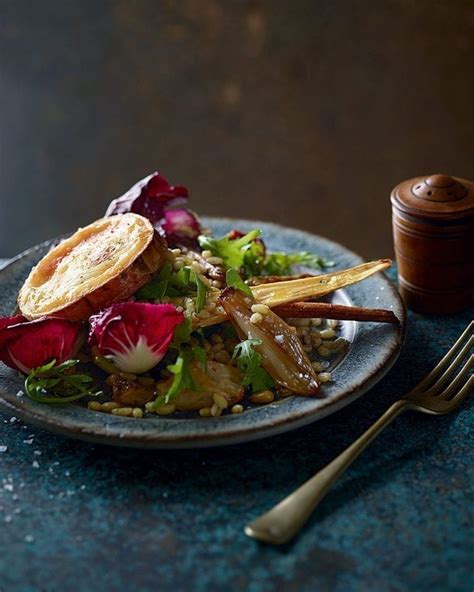 Honey Roast Jerusalem Artichoke Parsnip And Pearl Barley Salad With