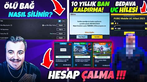 10 YILLIK BAN KALDIRMA ÖLÜ BAĞ SİLME UC HİLESİ HESAP ÇALMA PUBG Mobile