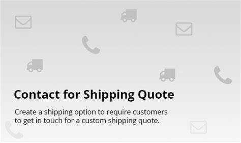 Contact For Shipping Quote Woocommerce Marketplace