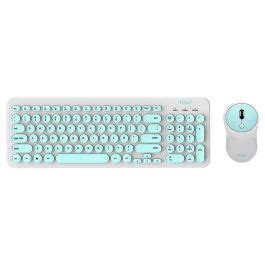 Combo Inalámbrico Slim Teclado Mouse S5600 Verde Noga