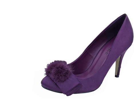 Menbur Plum Ladies Evening Shoes Sole Divas