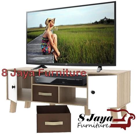 Jual Rak Tv Meja Tv Lvr 122 Valax Arnor 120 Cm Putih Minimalis Kaki