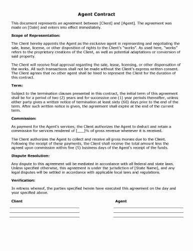 Personal Agreement Contract Template