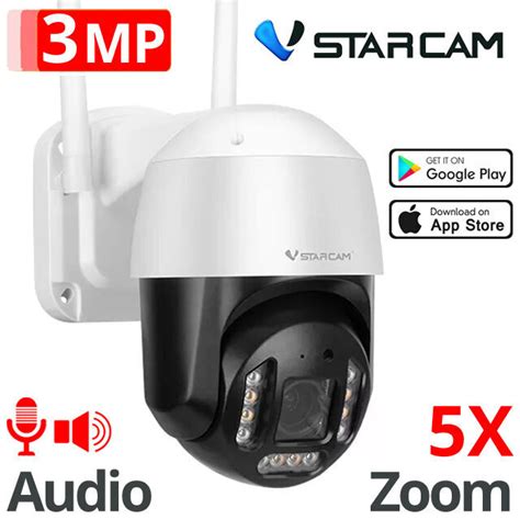 Vstarcam IP Κάμερα Παρακολούθησης Wi-Fi 3MP Full HD+ Αδιάβροχη με ...