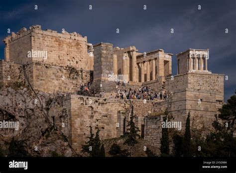 The Temple Of Athena Nike A Temple On The Acropolis Of Athens