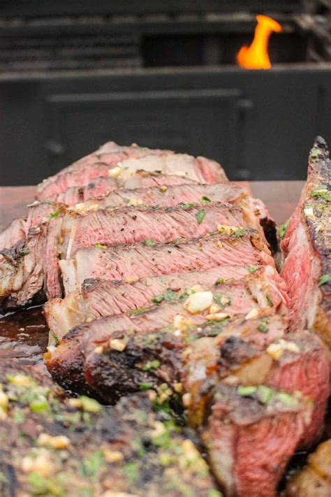 Grilled Ribeye With Cowboy Butter Over The Fire Cooking