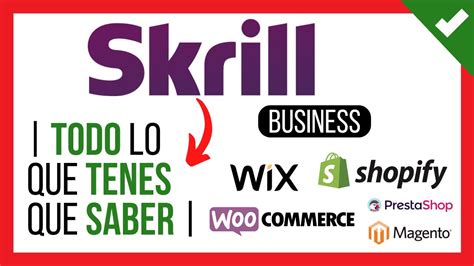 SKRILL BUSINESS Para COBRA En Dolares Con TARJETA En SHOPIFY Wix