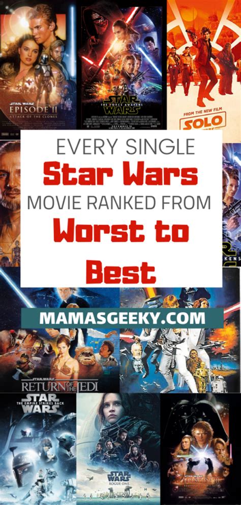 Every Star Wars Movie Ever Ranked Including The Rise Of Skywalker