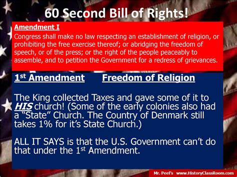 60 Second Bill Of Rights I Can Understand The Bill Of Rights Ppt