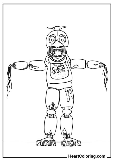 Fnaf Disegni Da Colorare - Disegni dei personaggi di FNAF da stampare su A4 e colorare