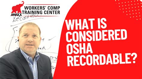 What Is Considered OSHA Recordable Amaxx Workers Comp Blog