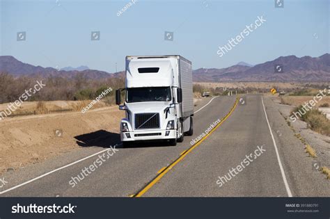 Semi Truck Desert Over Royalty Free Licensable Stock Photos