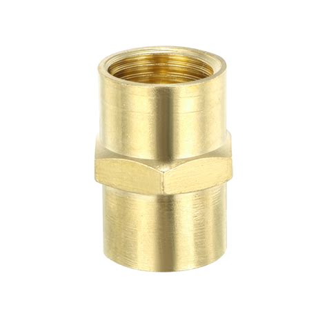 Brass Pipe Fitting Equal Coupling Hex 1 4 Npt ×1 4 Npt Female