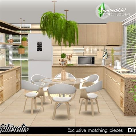 Naturalis Dinette Gift Simcredible In Sims Kitchen