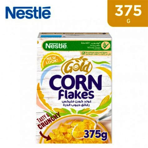 Nestle Whole Grain Gold Corn Flakes Tasty Crunchy 375g Al Hudaydah