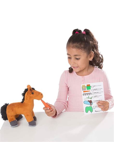 Melissa And Doug Set Gioco Cura Dei Cavalli Con 23 Pezzi Incluso