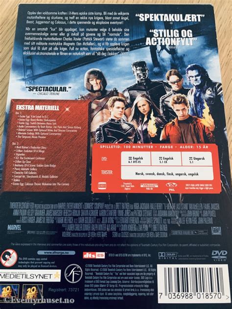 X Men The Last Stand 2006 Dvd Slipcase Eventyrhuset