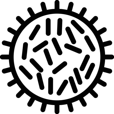 Epidemiology Icon On White Background Bacteria Sign Microbiology