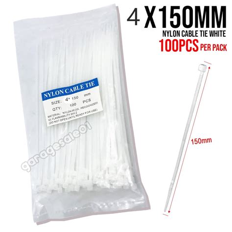 100pcs Multipurpose Nylon Cable Tie Self Locking Zip Ties Cable Strap