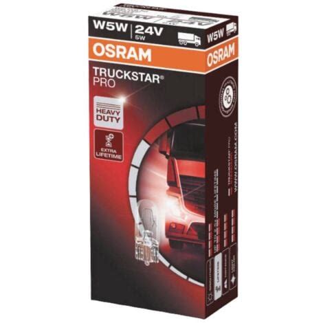 OSRAM 2845TSP Lampadina Standard Truckstar W5W 5 W 24 V