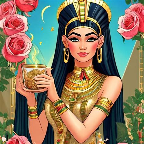 Draw A Beautiful Picture Of The Egyptian Queen Cleop